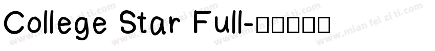College Star Full字体转换